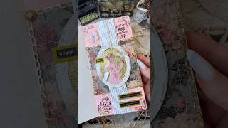 ASMR journal pink grace🪞💕✨🎀asmr journal scrapbooking journaling fyp diy pink notebook [upl. by Anidem189]