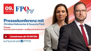 FPÖPressekonferenz Explodierende Ausländer und Migrantenkriminalität [upl. by Woodman]