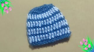 very very very easy crochet cap  woolen caphattopi [upl. by Ricky]