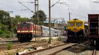 Regular Yet Unique 3 Back to Back Trains overtake Sampark Kranti Express [upl. by Blatman]