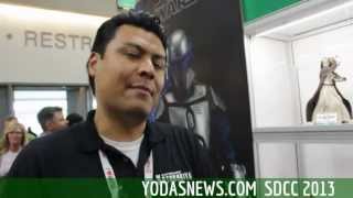 Tour of Kotobukiya Booth at SDCC 2013  Star Wars R2Q5 Exclusives Mara Jade Bishoujo [upl. by Olsen97]