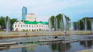 Walking in Ekaterinburg Исторический сквер в Центре города 4K June 23 2024 [upl. by Annayad]