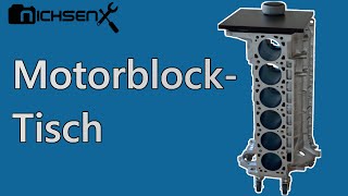 DIY MotorblockTisch Selberbauen DIY MotorblockTisch 6Zylinder [upl. by Loss664]