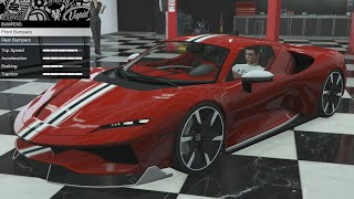 GTA 5  DLC Vehicle Customization  Grotti Itali RSX Ferrari SF90 Stradale [upl. by Maxey]