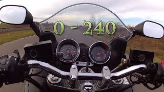 Suzuki Bandit 1200 acceleration 0  240 [upl. by Leinto]