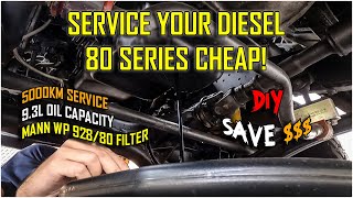 DIY Toyota Landcruiser 80 Series  1HZ  1HD  1HDT Diesel Oil amp Filter Service [upl. by Leafar597]