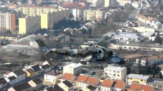 Mi24V Hind flight to shooting range [upl. by Hukill]