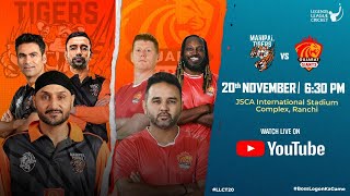 LIVE  Manipal Tigers VS Bhilwara Kings  Legends League cricket 2023  Match 6 [upl. by Akienat]