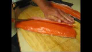 How to fillet a Salmon Spoof movie [upl. by Bender]