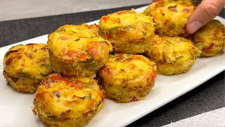 They will disappear in 1 minute Just grate the potatoes Simple and delicious recipe [upl. by Keiryt]