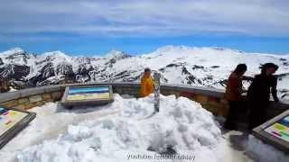 Großglockner Hochalpenstraße Parkplatz Edelweißspitze im Schnee Anfang Mai 2014 [upl. by Cyndia]