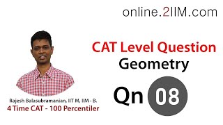 CAT Preparation  Geometry Question 08 [upl. by Uttasta]