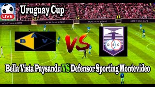 Live Football Bella Vista Paysandu VS Defensor Sporting Montevideo  Live Uruguay Cup [upl. by Fellows682]