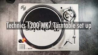 Technics 1200 MK7 Turntable unboxing and set up [upl. by Madea]