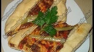 Rezept Pide  Türkisch kochen [upl. by Stranger]