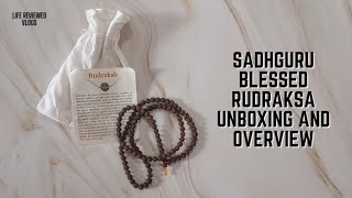 Sadhguru Blessed Isha Panchamukhi Rudraksha Mala 75 mm Bead Unboxing and Overview [upl. by Mariquilla]