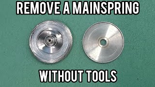 How To Remove Mainspring from barrel [upl. by Anairdna]