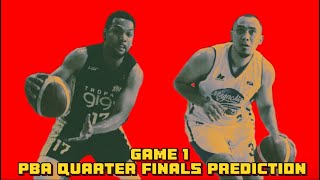 GAME 1 PBA Quarter Finals Prediction TNT vs Magnolia amp Phoenix Vs Meralco January 172023 [upl. by Saraann]