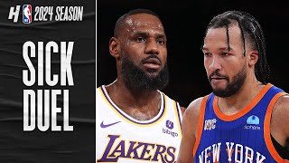 LeBron vs Jalen Brunson SICK DUEL 🔥 FULL Highlights [upl. by Rramel85]