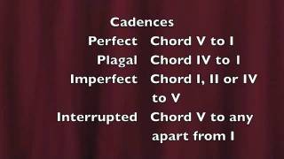 GCSE Music  Cadences [upl. by Brita]