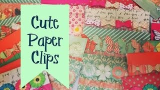 Craft Fair Idea 2 Cute Paper Clip Packs with tutorial 2016 [upl. by Alejoa145]