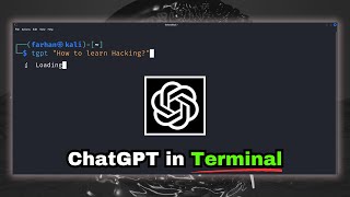 TerminalGPT  AI for Kali Linux Terminal [upl. by Nho163]