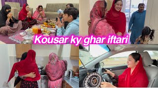 Kousar ky ghar roza iftar  new ghar m pehli dish meetha bnaya  sitara yaseen vlog [upl. by Esilahc]