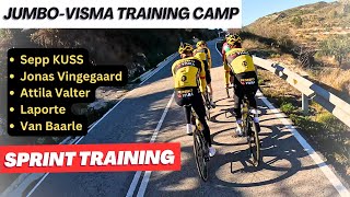 A look inside JUMBO VISMA training Ride  Jonas VINGEGAARD and Sepp KUSS on winter Training Camp [upl. by Dixie]