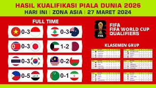 HASIL KUALIFIKASI PIALA DUNIA 2026  THAILAND vs KOREA SELATAN  MATCH 4  ZONA ASIA [upl. by Boak]