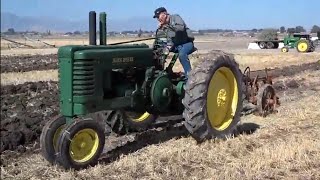 1944 John Deere A Plowing [upl. by Einahpad]