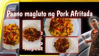 PAANO MAGLUTO NG AFRITADA  BABOY  ILOKANO VERSION  LakayBarok Vlog [upl. by Gui413]