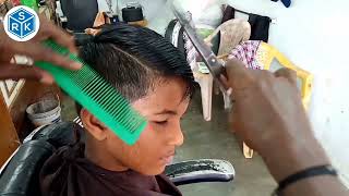 school boy style hair cutting  asrm new look hairstyle silks in Srk Telugubarber [upl. by Remlap]