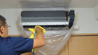 Split Air Conditioner Cleaning【Japanese Style】 [upl. by Froemming]