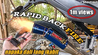 Rapid back fire🔥 tips at tutorial para iwas sabog  Raider 150 streetbike  Bobwerkz mmvlog [upl. by Lemmueu]