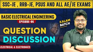 Basic Electrical Engineering  06  Question Discussion  Electrical [upl. by Idak]