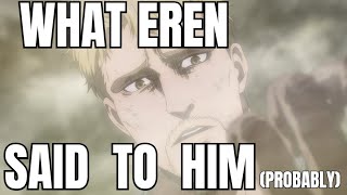 What Eren said to Reiner in Paths probably [upl. by Aicenad]