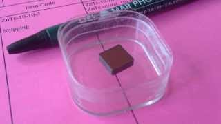 ZnTe crystal 10x10x3 mm 110cut for terahertzprobe spectroscopy salesdmphotonicscom [upl. by Massingill]