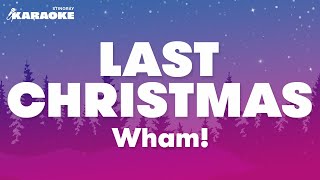 Wham  Last Christmas Karaoke Version [upl. by Cormick]