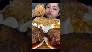 Maddy Eating spicy biryani chicken recipe mukbang big bites [upl. by Nnylyram]