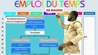 Mon emploi du temps RESPECTEZ et DEVENEZ TRES FORT [upl. by Odlonra431]