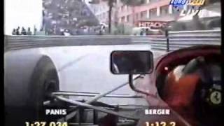 F1  Berger Drifting Around Monaco  1995 [upl. by Oilasor463]