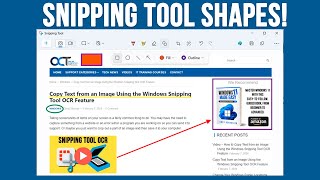 The New Windows Snipping Tools Add Shapes Markup Feature [upl. by Sybille641]