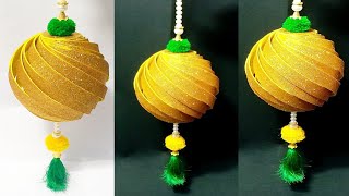 Easy Diwali decoration ideaDIY hanging Decoration kandilEasy home decoration [upl. by Helas900]