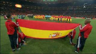 Himno de España en la Final de la Copa del Mundo 2010 de Sudáfrica Estadio Soccer City [upl. by Merton724]