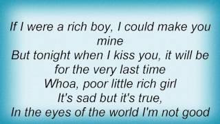 Steve Lawrence  Poor Little Rich Girl Lyrics [upl. by Salot]