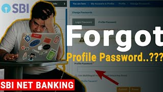 sbi net banking  forgot profile password how to recoverreset in hindi [upl. by Aerda377]