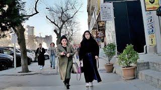 Bakı Nərimanov 4 Fevral 2024 Piyada Gəzinti Turu  Baku Azerbaijan  Баку Walking tour [upl. by Ahsiele]