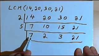 Finding the LCM of 3 or more numbers 127222 [upl. by Christel696]