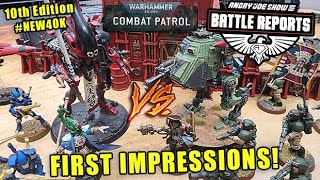 NEW Combat Patrol in Warhammer 40k 10th Edition Battle Report – Aeldari vs Astra Militarum [upl. by Calandra573]