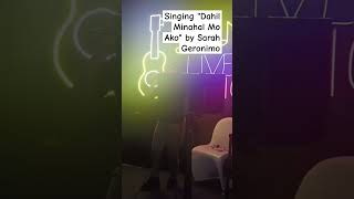 Singing quotDahil Minahal Mo Akoquot by Sarah Geronimo [upl. by Aidekal]